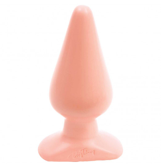 Анальная пробка телесного цвета Butt Plugs Smooth Classic Large - 14 см.