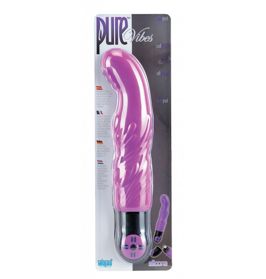Фиолетовый вибратор PURE G-SPOT VIBE - 18,5 см. Фиолетовый вибратор PURE G-SPOT VIBE - 18,5 см.