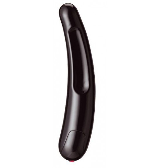 Чёрный многоскоростной дизайнерский вибромассажёр Saber - 17,5 см. Чёрный многоскоростной дизайнерский вибромассажёр Saber - 17,5 см.