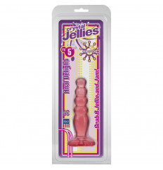 Розовая анальная пробка Crystal Jellies 5  Anal Delight - 14 см.