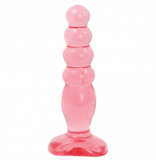 Розовая анальная пробка Crystal Jellies 5 Anal Delight - 14 см. Розовая анальная пробка Crystal Jellies 5 Anal Delight - 14 см.