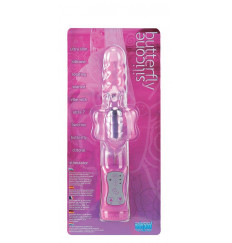 Ротатор со стимулятором клитора-бабочкой BUTTERFLY - 21,5 см.