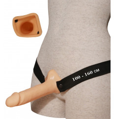 Фаллопротез №2 на резинке размера XXL - 16,3 см.