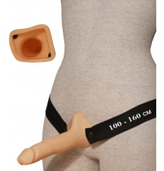 Фаллопротез №6 на резинке размера XXL - 17,5 см.