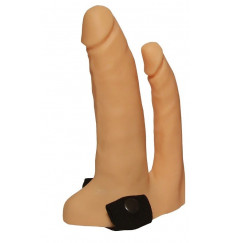 Анально-вагинальный фаллопротез №8 на резинке размера XXL - 14 см.