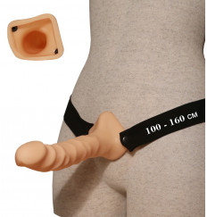 Фаллопротез №17 на резинке размера XXL - 19 см.