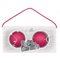 Веселые розовые вагинальные шарики Funky love balls