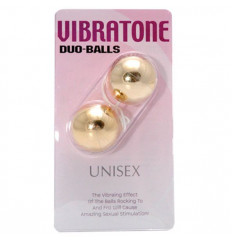 Шарики вагинальные золотые Vibratone dua-balls