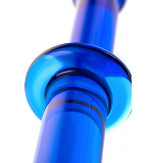 Гладкий анальный фаллос синего цвета - 25 см. Гладкий анальный фаллос синего цвета - 25 см.
