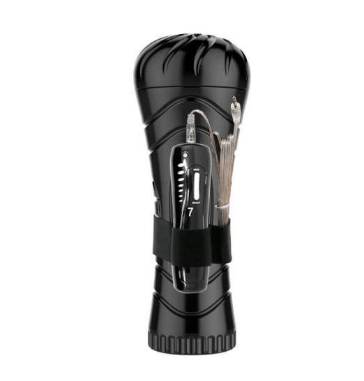 Мастурбатор-анус в колбе с 7 уровнями вибрации и выносным пультом Pink Butt