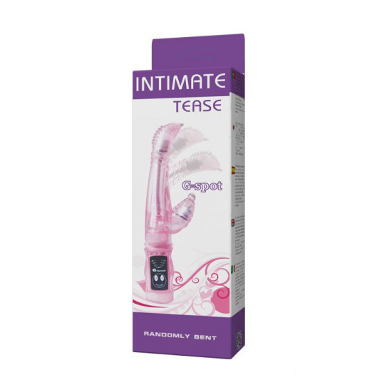 Гибкий вибромассажер со стимуляцией клитора и точки G - 22 см. Гибкий вибромассажер со стимуляцией клитора и точки G - 22 см.