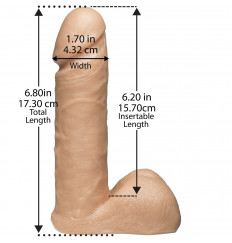 Насадка с трусиками Vac-U-Lock Set 7  Realistic Ultra Harness - 17,3 см.