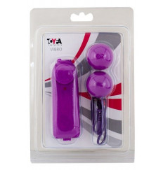Фиолетовые вагинальные шарики с вибрацией