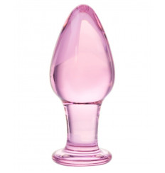 Стеклянный стимулятор-пробка - 10 см.