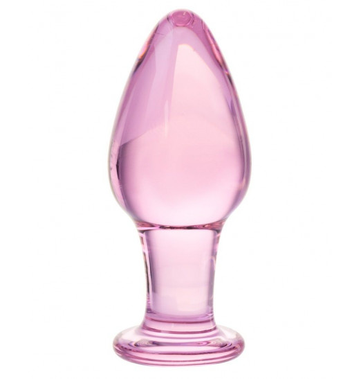 Стеклянный стимулятор-пробка - 10 см.