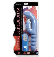 Двойной многоскоростной вибратор с пультом - 18 см.