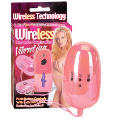 Розовое виброяйцо на дистанционном пульте управления