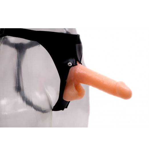 Женский страпон с реалистичной насадкой - 18 см. Женский страпон с реалистичной насадкой - 18 см.