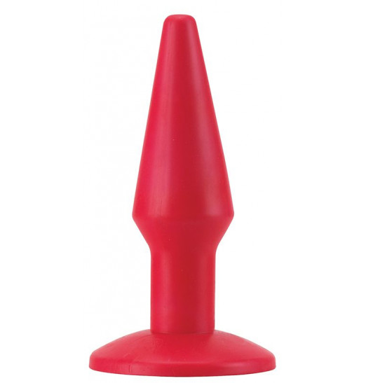 Красная анальная втулка-конус - 12 см.