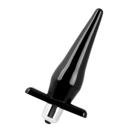 Черная водонепроницаемая вибровтулка Black Red - 12,7 см.