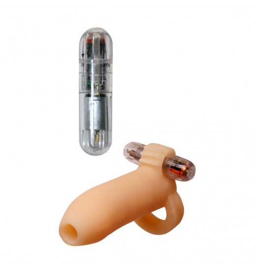 Телесная расширяющая насадка с петлей для мошонки Ready-4-Action Real Feel Телесная расширяющая насадка с петлей для мошонки Ready-4-Action Real Feel