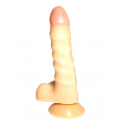 Фаллоимитатор-реалистик №25 с присоской - 16,5 см.