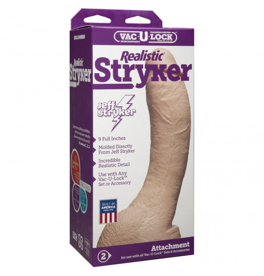 Реалистичная насадка Vac-U-Lock Realistic Stryker - 22,86 см. Реалистичная насадка Vac-U-Lock Realistic Stryker - 22,86 см.
