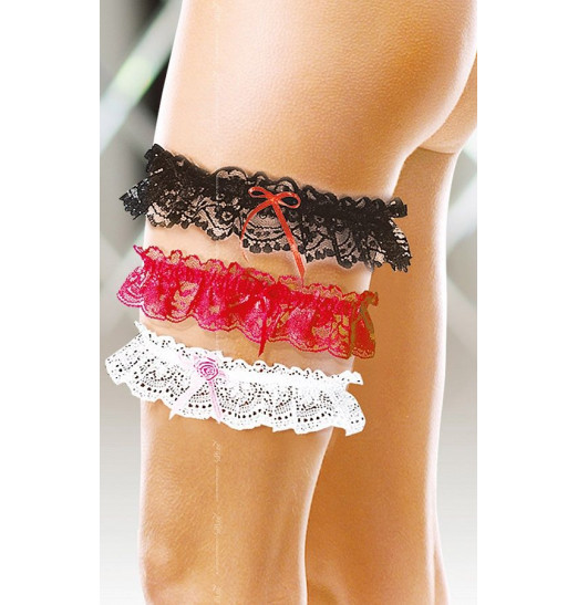 Широкая кружевная подвязка на ногу Широкая кружевная подвязка на ногу