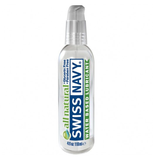 Гипоаллергенный лубрикант Swiss Navy All Natural Water Base Lubricant - 118 мл.