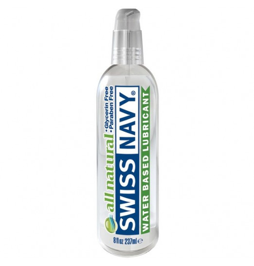 Гипоаллергенный лубрикант Swiss Navy All Natural Water Base Lubricant - 237 мл. Гипоаллергенный лубрикант Swiss Navy All Natural Water Base Lubricant - 237 мл.
