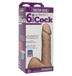 Ультра реалистичная насадка Vac-U-Lock  6  ULTRASKYN Cock - 17,3 см.