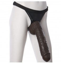 Большая насадка для трусиков Vac-U-Lock Realistic Hung - 31,7 см.