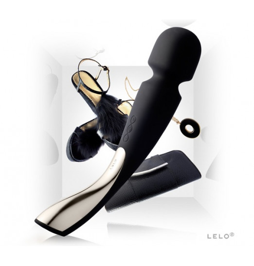 Профессиональный массажер Smart Wand Medium черного цвета