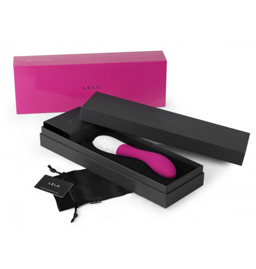 Вибромассажер Mona 2 ярко-розового цвета - 20 см.