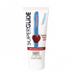 Съедобный лубрикант на водной основе с ароматом малины - 75 мл. Съедобный лубрикант на водной основе с ароматом малины - 75 мл.