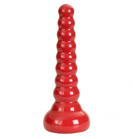 Ребристая анальная втулка Red Boy Anal Wand Butt Plug - 21,3 см.