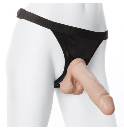 Насадка с трусиками Vac-U-Lock Set 8  Realistic Ultra Harness - 20,6 см.