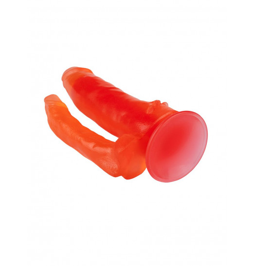 Фаллоимитатор гелевый для анально-вагинальной стимуляции - 17 см.