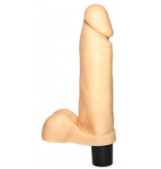 Реалистичный вибратор с мошонкой №1 - 18,5 см.
