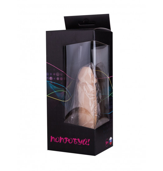 Телесный фаллоимитатор на присоске №2 - 16 см. Телесный фаллоимитатор на присоске №2 - 16 см.