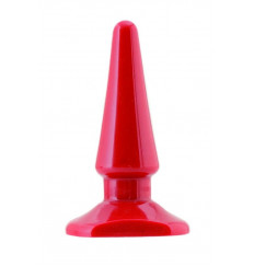 Красная анальная втулка Black Red - 10 см.