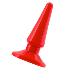 Красная анальная втулка Black Red - 10 см.