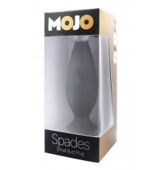 Маленькая черная анальная пробка Mojo - 10 см.