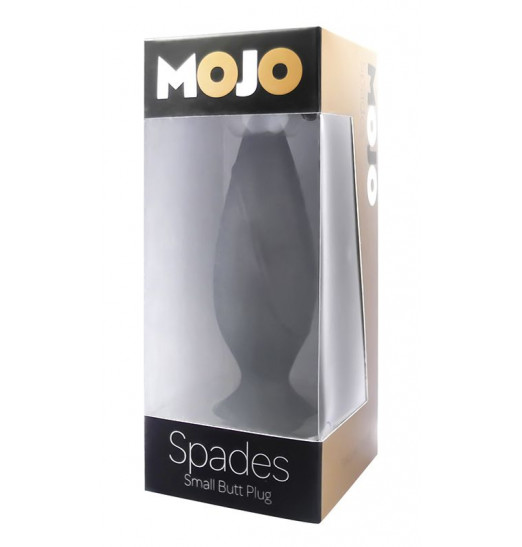 Маленькая черная анальная пробка Mojo - 10 см.