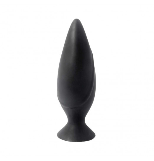 Черная большая анальная пробка Mojo Spades Large Butt Plug - 12 см.