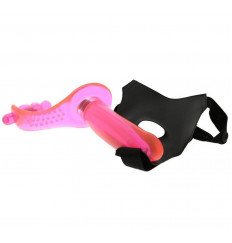 Розовый женский фаллопротез с вибрацией