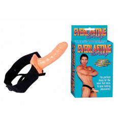 Телесный полый фаллопротез EVERLASTING - 18 см.