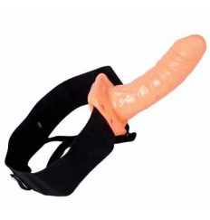 Телесный полый фаллопротез EVERLASTING - 18 см.