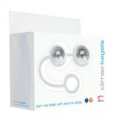 Стеклянные вагинальные шарики Climax Kegels Ben Wa Balls with Silicone Strap