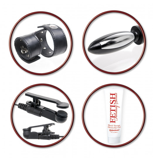 Набор для электростимуляции эрогенных зон  Deluxe Shock Therapy Travel Kit